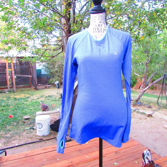 Champion Active Blue Long Sleeve Tee - Picture 6 of 6